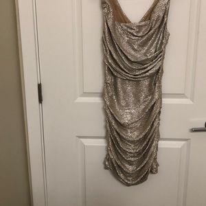 Gold Dress. Size:4. Worn once